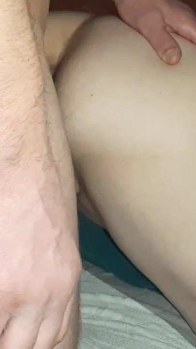 Emotional moment from "beautiful pussy + cumshot"