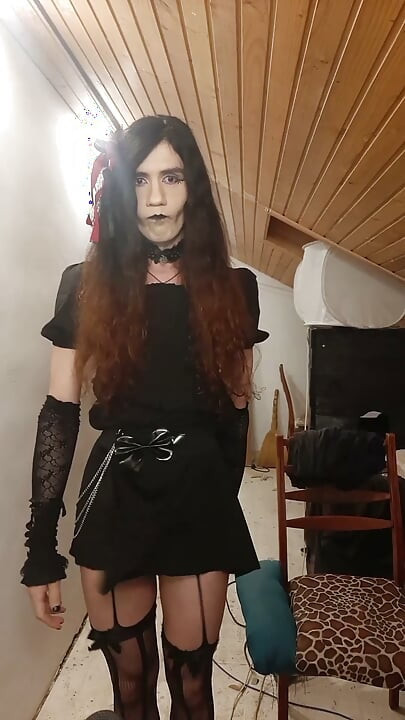你的哥特女孩Frind喜欢深喉