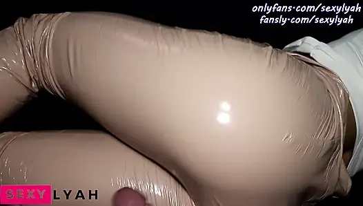 Shiny Leggings Dry Humping Fetish