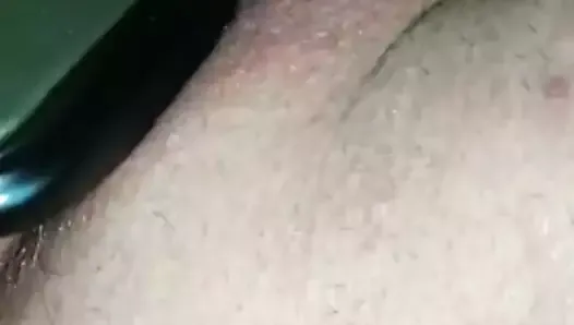 Breeding cow fuck herself with big buttplug