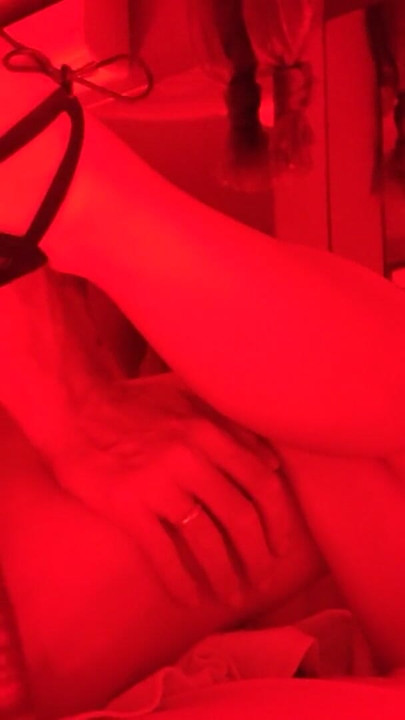 Fucking my slut wife in the red room of a swinger club | Clip 1