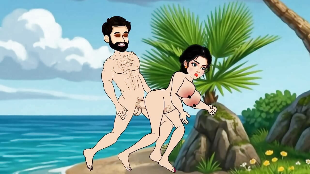 The husband and wife sat in the boat and went to the sea and there the husband fucked his wife with a big penis, a beautiful wife with big boobs.