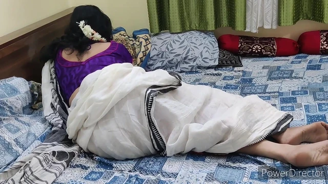 Husband caught sexy desi mallu wife in saree masturbating and giving her back shot