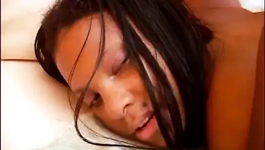 Big black cock sucking big black chubby girl ass fucking