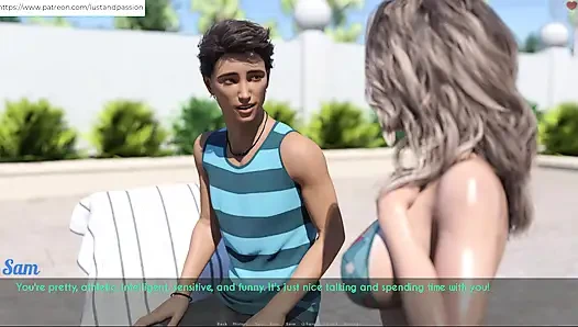 AWAM - Sam massage lotion on Sophia back