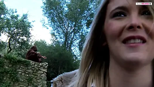 Mystical fuck in the forest gives her an orgasm explosion