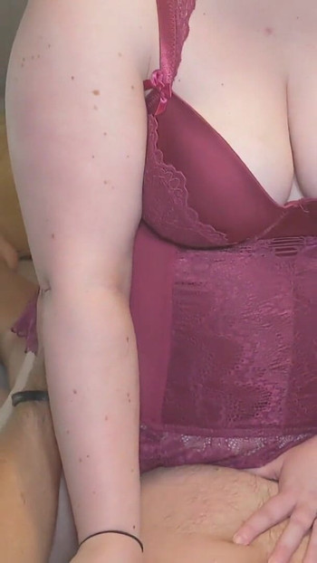 Powerful moment from "BBW Milf rides daddy till"