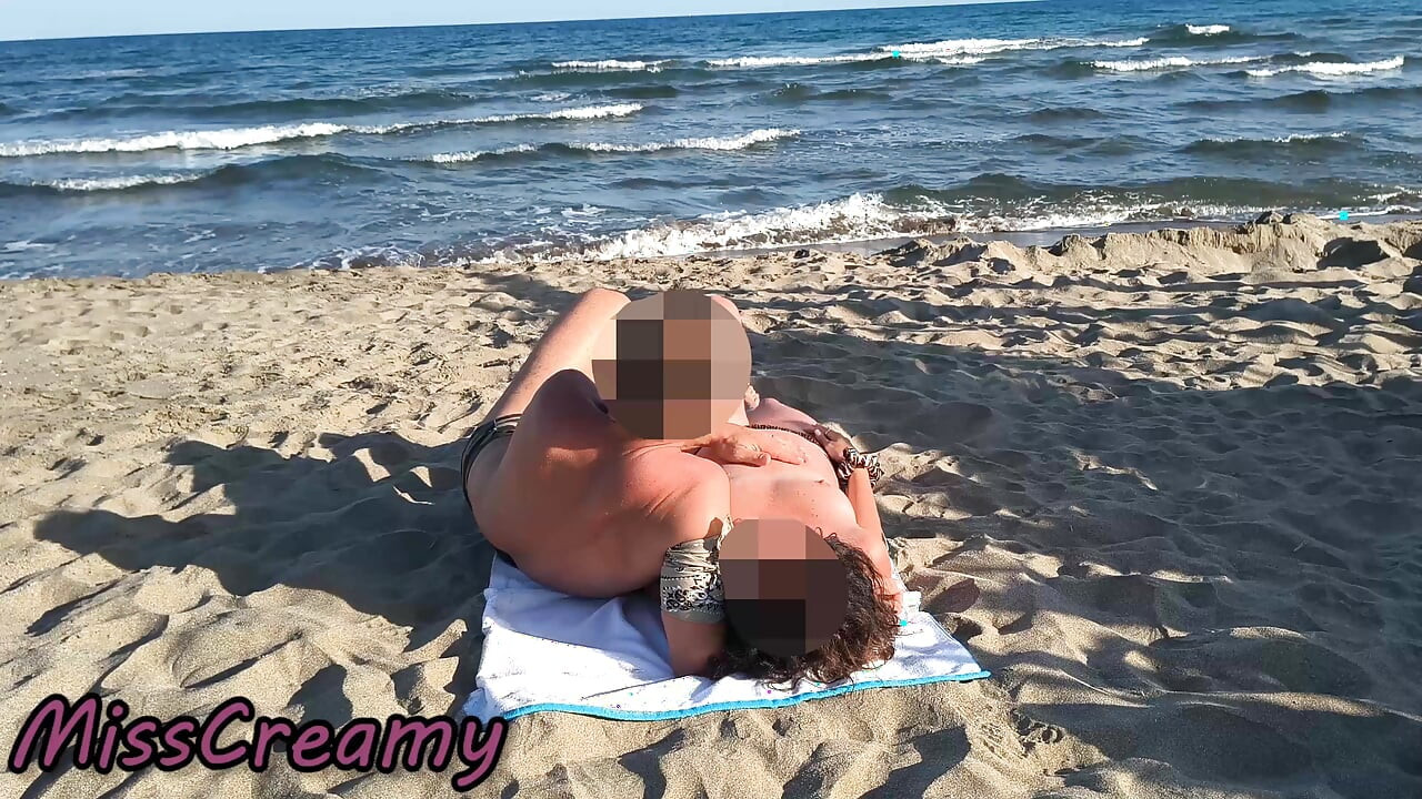 Caught by a Girl During Beach Sex
