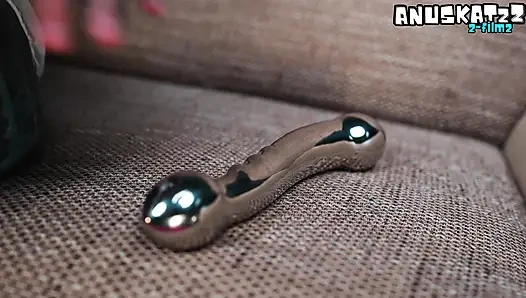 Aşırı anal solo gümüş oyuncak sarkma oyunu