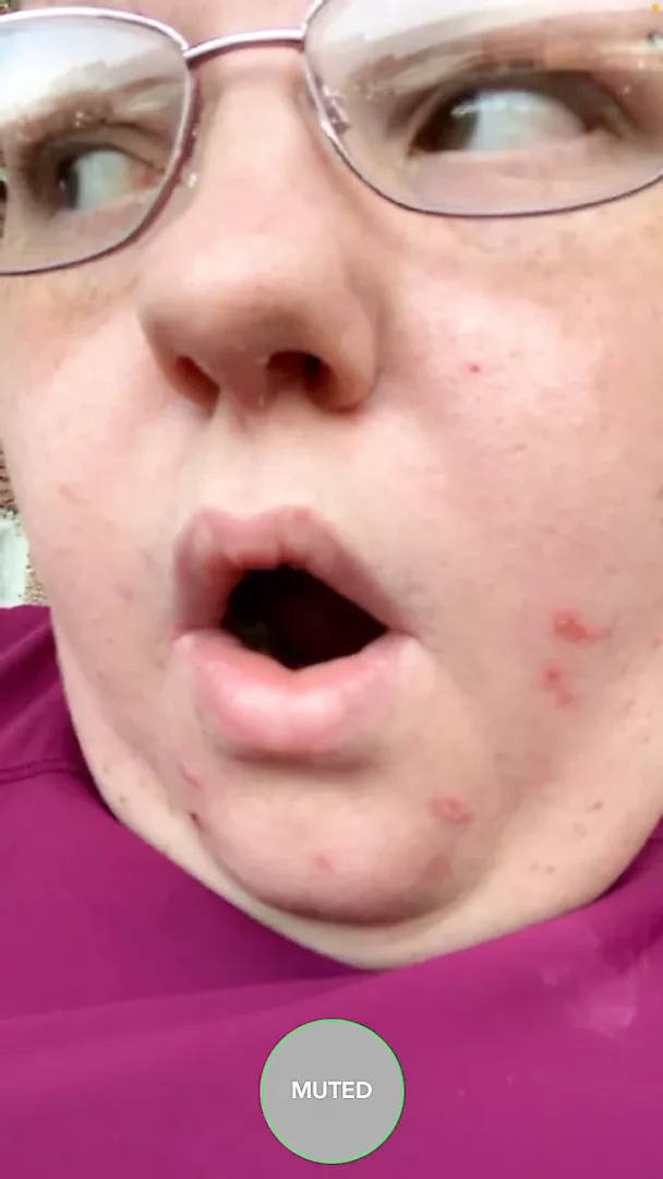 Busty fat bitch takes cum on fat lips