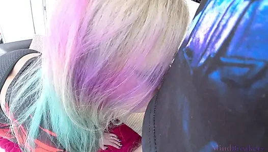 My Sexy Cyberpunk Stepsister Deepthroats and Titjobs