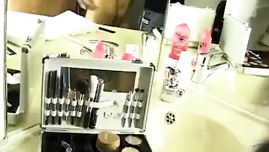 Geisha, a Beautiful Asian Mestizo Chill Out at the Hotel After Her Day of Filming