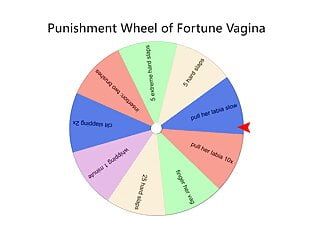 Wheel of fortune - Pussy punishment - try not to cum