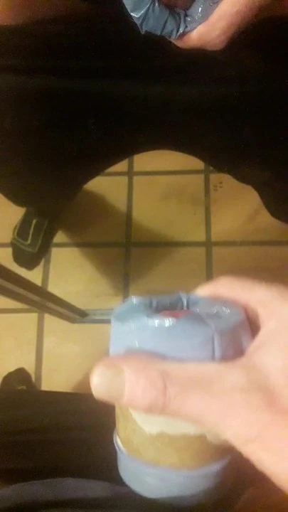 Homemade Fleshlight Cumshot