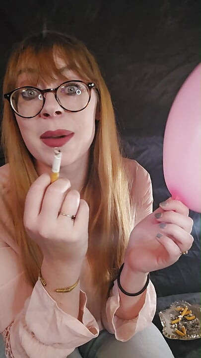 Smoking Fetish and Balloons - How much smoke is in my lungs?