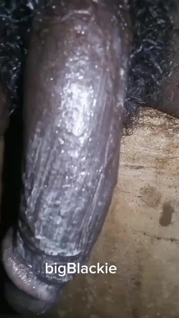 Showing and stroking my BBC