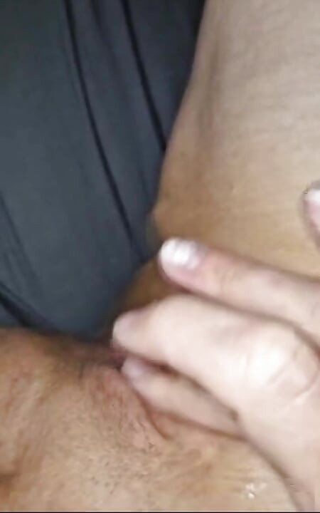 I finger myself. My cunt is nice and wet. 2 of 2