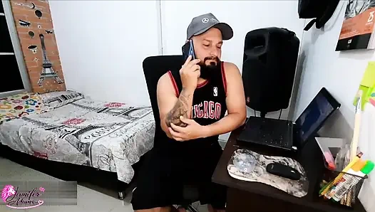 48) My MILF friend is very horny and begs me to give her a good fuck and I give her my Cum on her abdomen - Porn