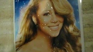 Mariah Carey - рождественский камшот на лицо