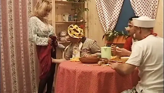 Büyük dörtlü çifte sikiş anal parti