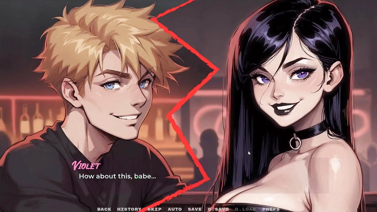 Η νέα μου φίλη Ταμπού Hentai Παιχνίδι Ep. 41 BDSM Ξύλο με Goth GF μου!