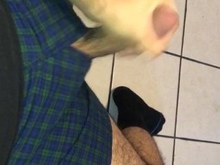 Jerking off in boxers (moaning)