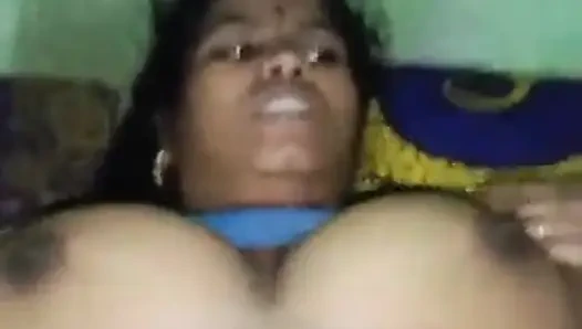 Indian husband and wife face videos