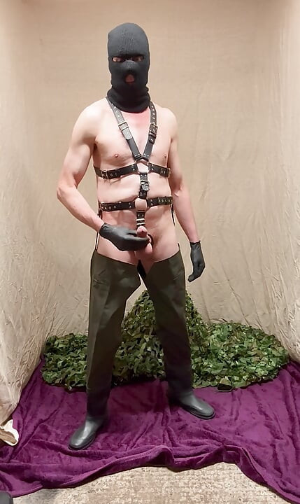 Branlette dans des waders de pêche