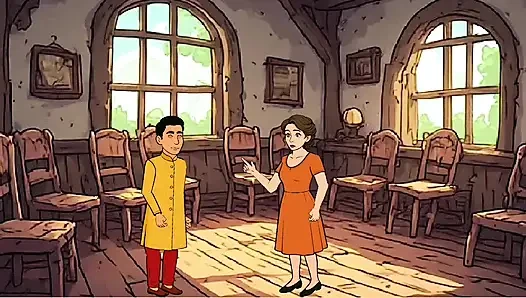 Azgın Hintli evli kadın sikiliyor