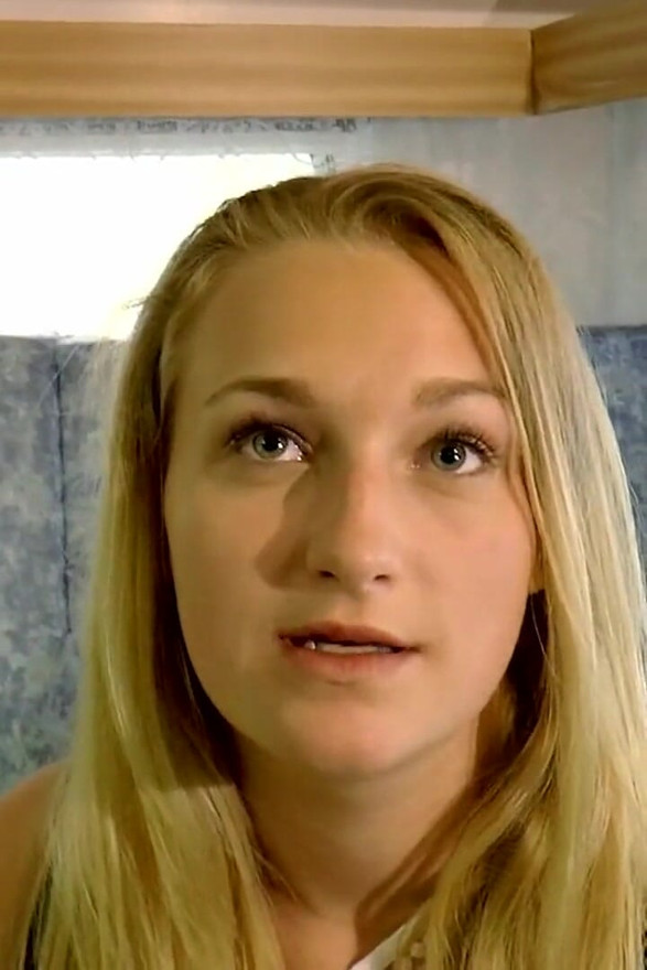 Hot young blonde gets fucked by stranger's massive cock and sucks