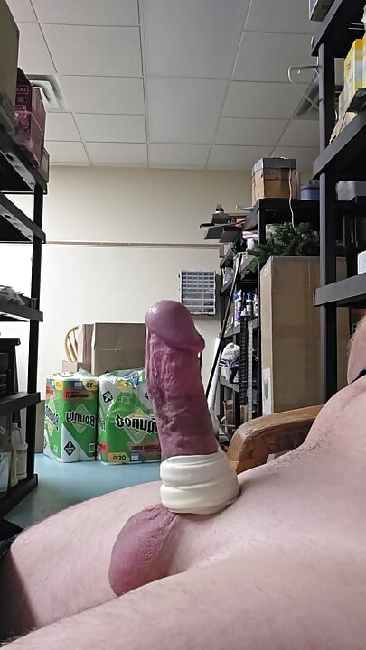 Bulging thick hard cock