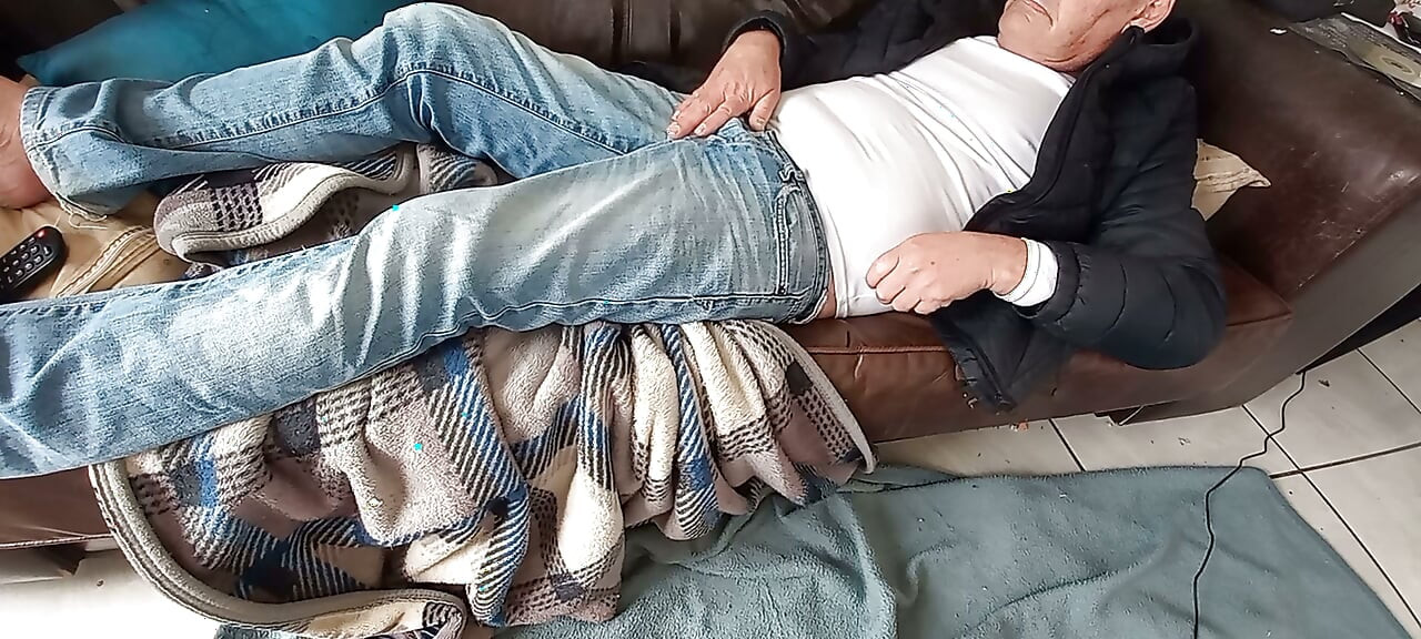 Solo home masturbating