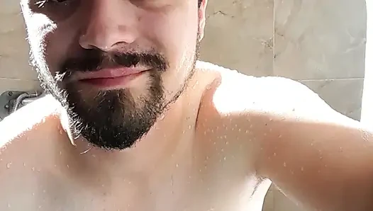 Romanian gay man Daeros is goofing around with his eggplant and is taking advantage of it
