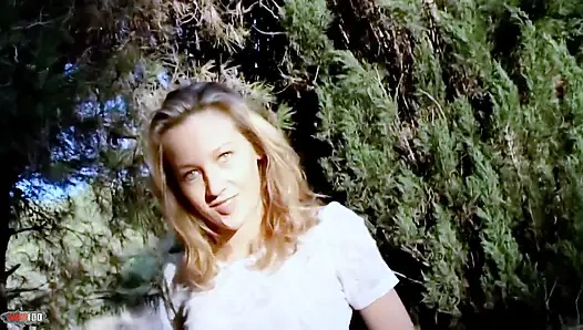 Lady-margaux Great Blonde Lady Margaux Removing Clothes in the Woods