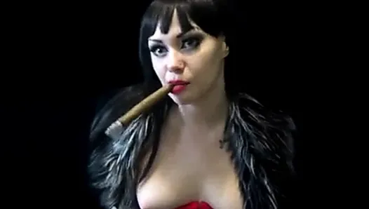 evil mistress smoking cigar