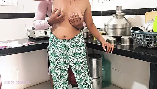 Komal wasn't cooking kitchen food, she was fucked from behind.