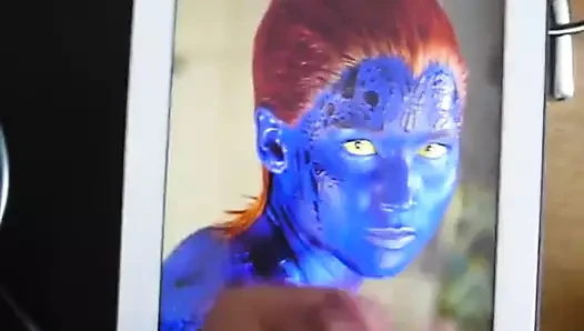 jennifer Lawrence olarak mystique üzerinde Cum - Nisan 2014