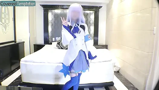 Cosplay Moment Sparks Shy Excitement as a Slender Newcomer Explores Playful Curiosity