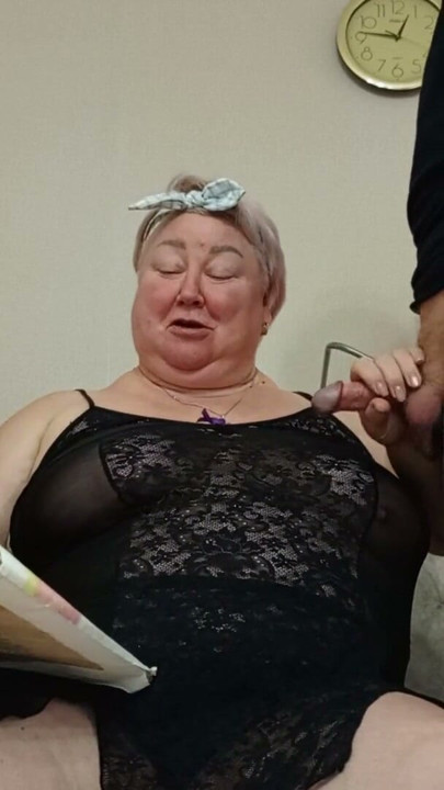 I help my stepmom with English and she gives me a blowjob | Clip 1
