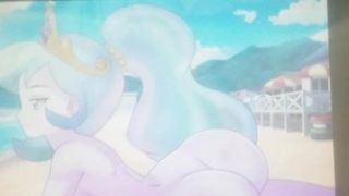 Трибьют спермы - принцесса Celestia (мой маленький пони: fim)