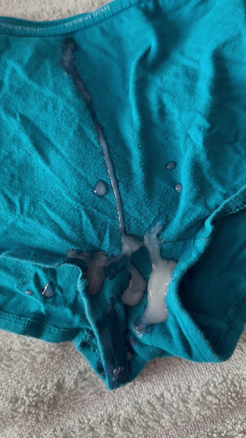 Cum on wife’s panties 2