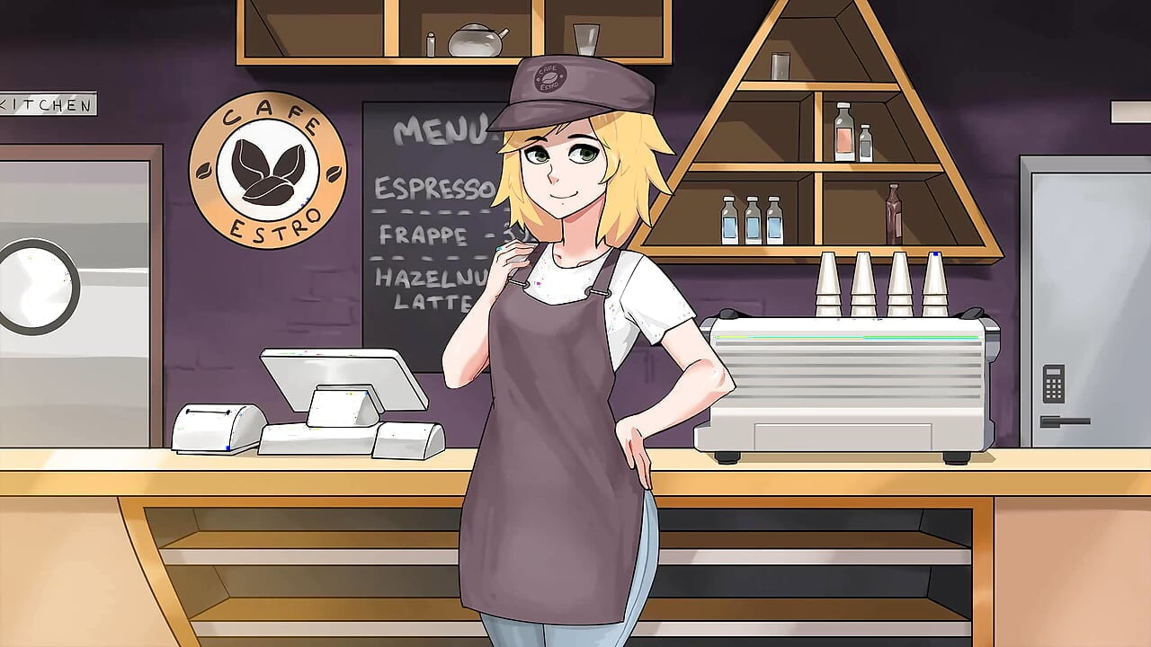 Hazelnut Latte: Blonde Trans Got Caught Doing Inappropriate Things at Work by Her Boss Ep 9