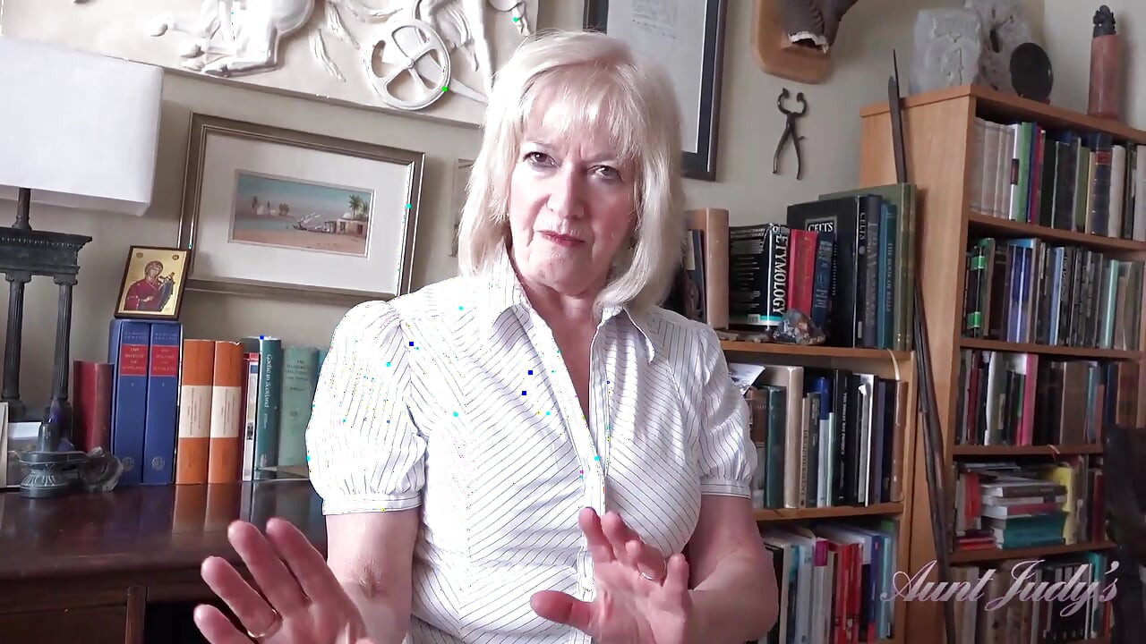 Auntjudys - Your 69yo Mature Teacher Ms. Louise Helps You Get Your Grades up