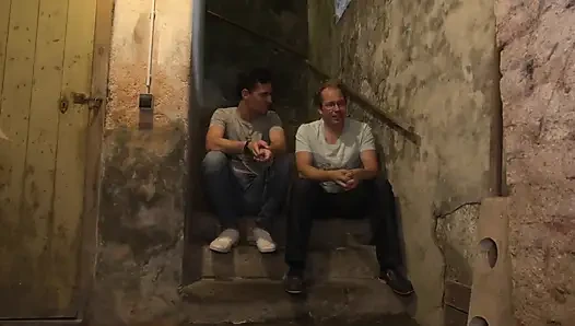 Lovely blonde gets milked in her mouth with his warm load