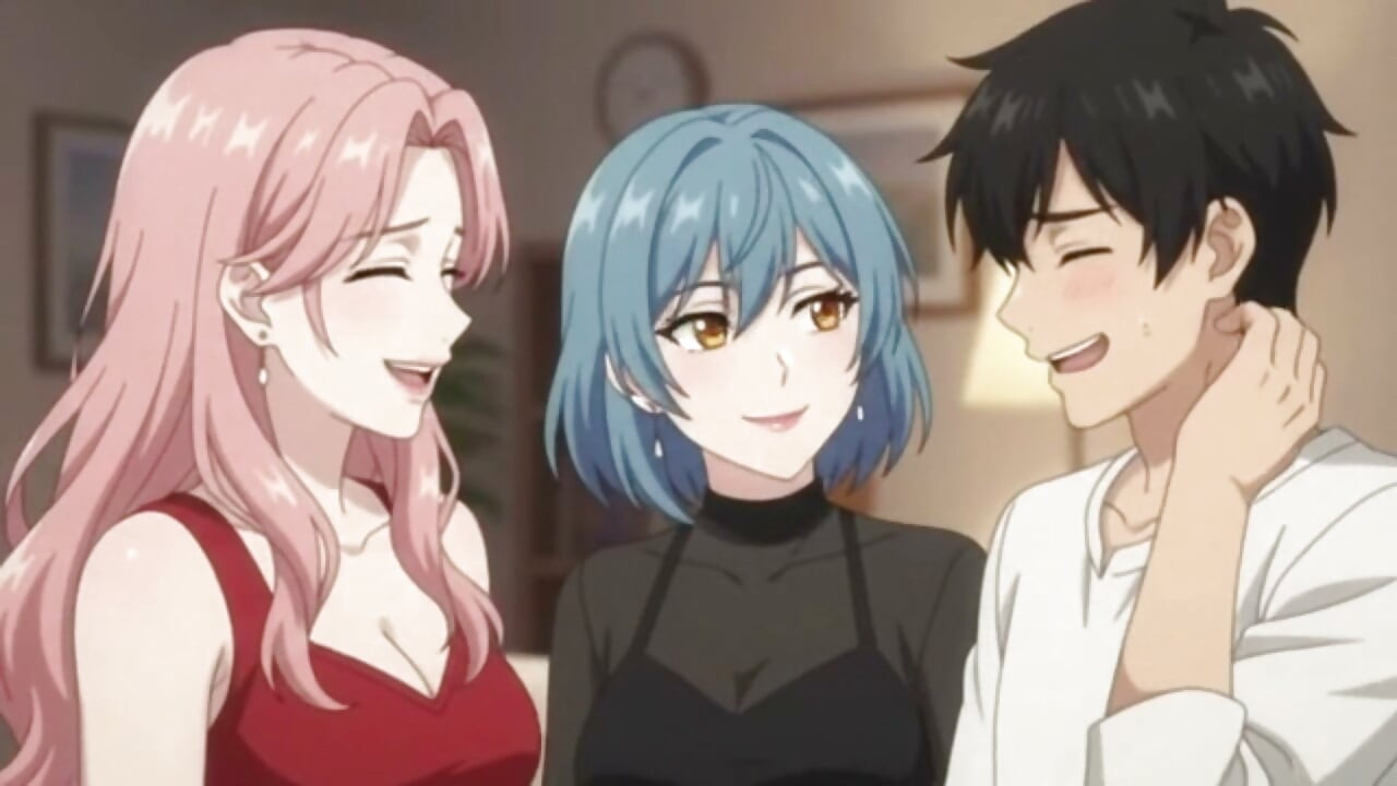 Birthday Surprise Threesome Girlfriend Brings a Friend as special gift