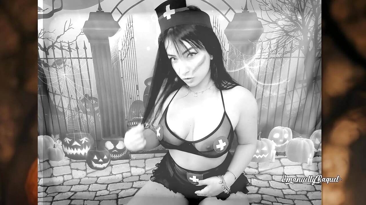 Kauhu Porno NÖRTTI KUUMA TUMMA SAIRAANHOITAJA COSPLAY EMANUELLY RAQUEL LEIKKII KAHDELLA ISOLLA DILDOLLA BBC
