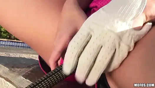 Shes a Freak - Skye Daniels Is Super Talented with a Golf Club,but Shes Better at Shoving Her Putter up Her Pussy