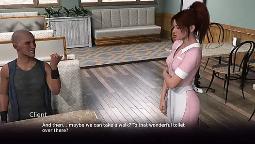 Masum Garson Edepsiz Bir Motorcu Tarafından ağzını Siktiriyor