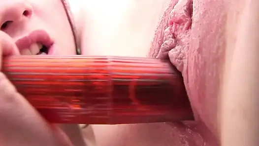 Sexy lesnian games with dildo!