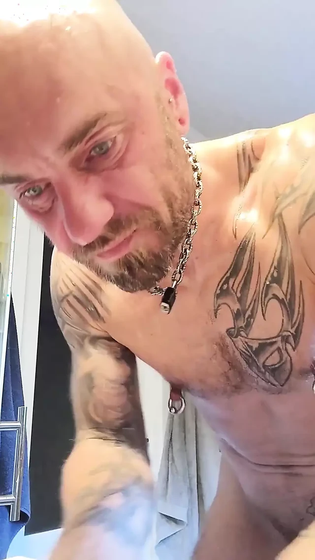 Morning Routine in a Bathroom